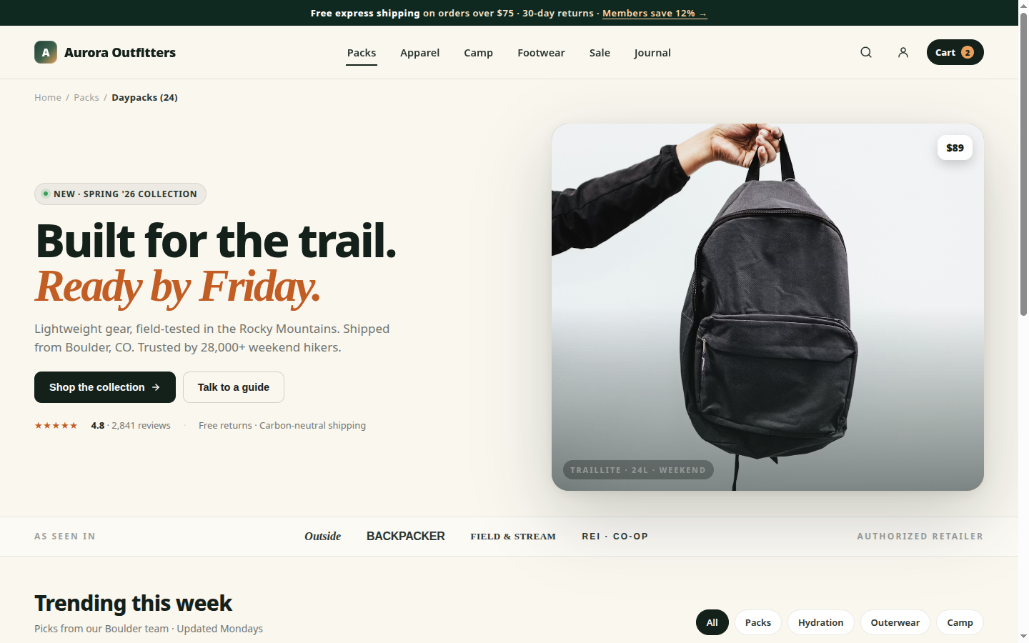 Upsell Buddy widget open on a live storefront delivering value before asking for email